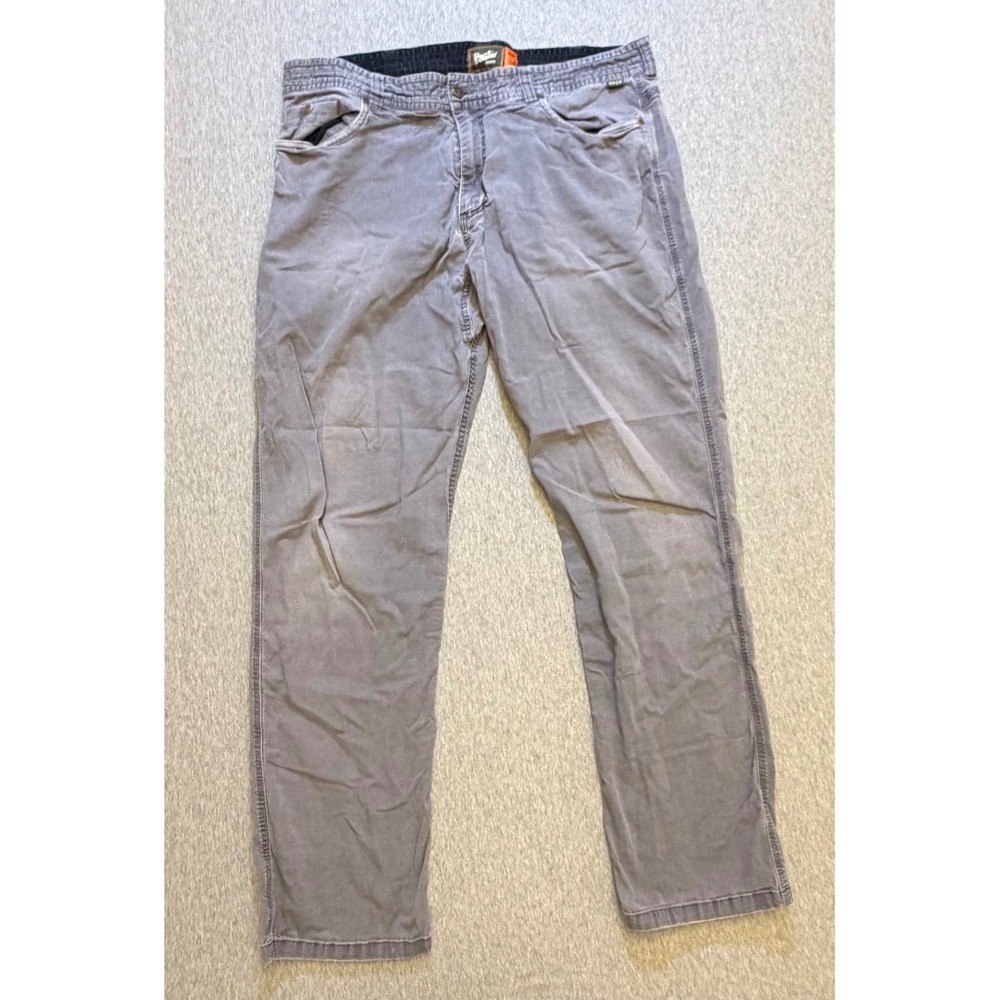 Howler Bros Mens Canvas Pants Gray Stretch Outdoor Trousers 40x34